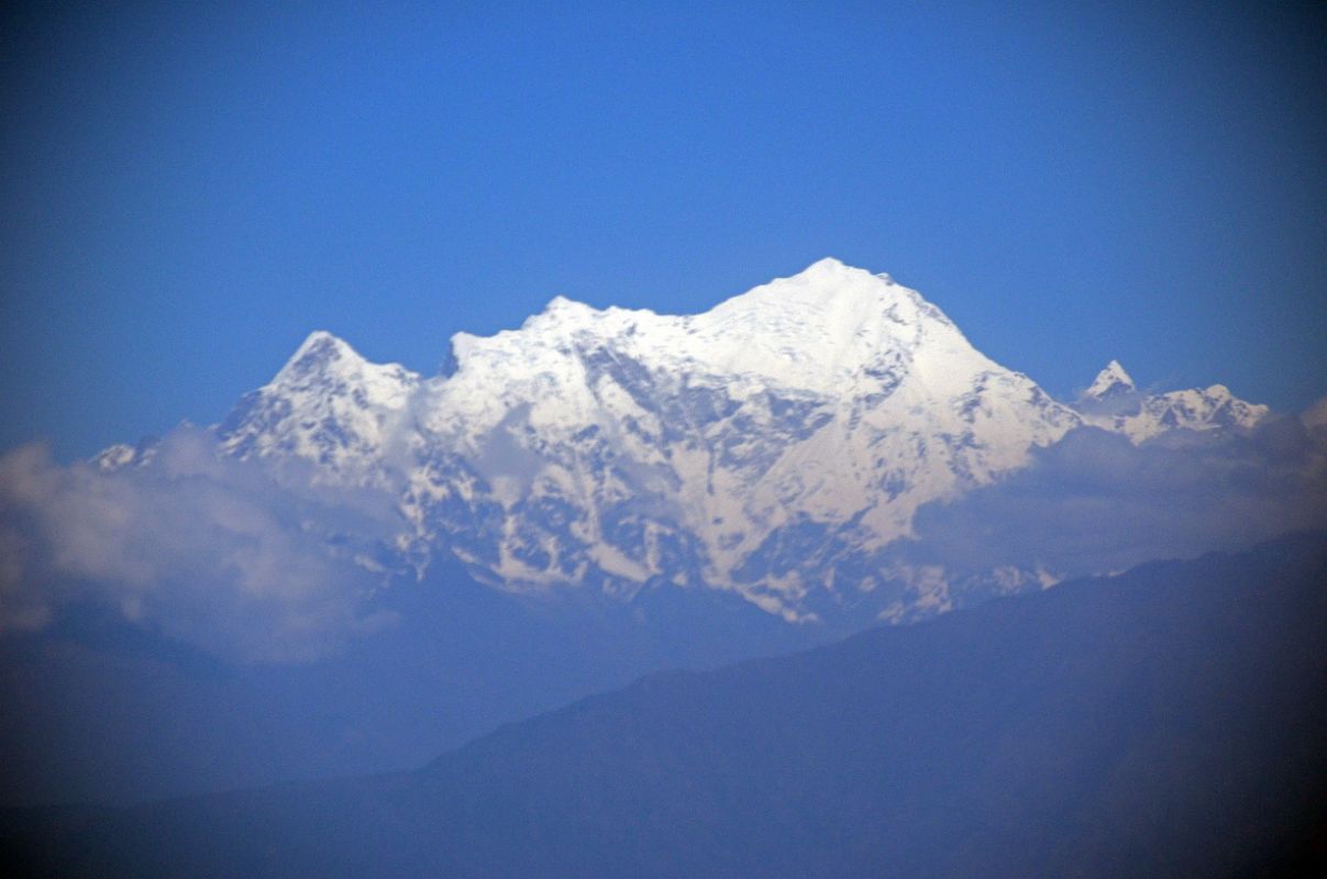 Kathmandu Flight To Pokhara 06 Langtang Lirung After Takeoff From Kathmandu At Midday 